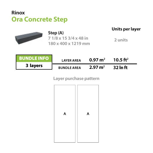 Rinox Ora Concrete Step